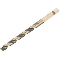 Black and gold DeWalt hex HSS-G drill bit, 7.0mm, with spiral flutes and hexagonal shank.