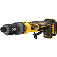 Yellow and black DeWalt cordless die grinder with brushless motor and compact design.