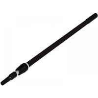 Black telescopic skimmer pole by DEWALT, extends 48-87 inches, with adjustable locking mechanism and ergonomic grip.
