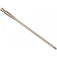 Dewalt DT7205-QZ Ph2 drywall screwdriver bit, long silver shaft with hexagonal base, 152mm length.