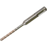 Dewalt SDS Plus Extreme 2 drill bit, 5.5 x 110mm, silver with spiral flutes and pointed tip for masonry drilling.