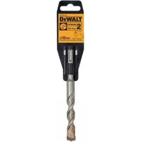Dewalt SDS Plus Extreme 2 drill bit, 16x160mm, silver with spiral fluting and carbide tip, in black packaging.