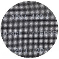 Black mesh sanding disc, 150mm, with white text, 80 grit, by DeWalt, pack of 5.