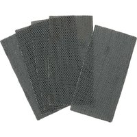 DeWalt Extreme 4X Life Mesh 1/3 Sanding Sheets, gray with mesh texture, rectangular shape, set of five.
