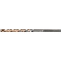 DeWalt Multi Material Drill Bit with silver and bronze spiral flutes, cylindrical shank, designed for versatile drilling.