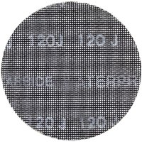 Black mesh sanding disc with 125mm diameter and 80 grit, featuring Dewalt branding, pack of 10.