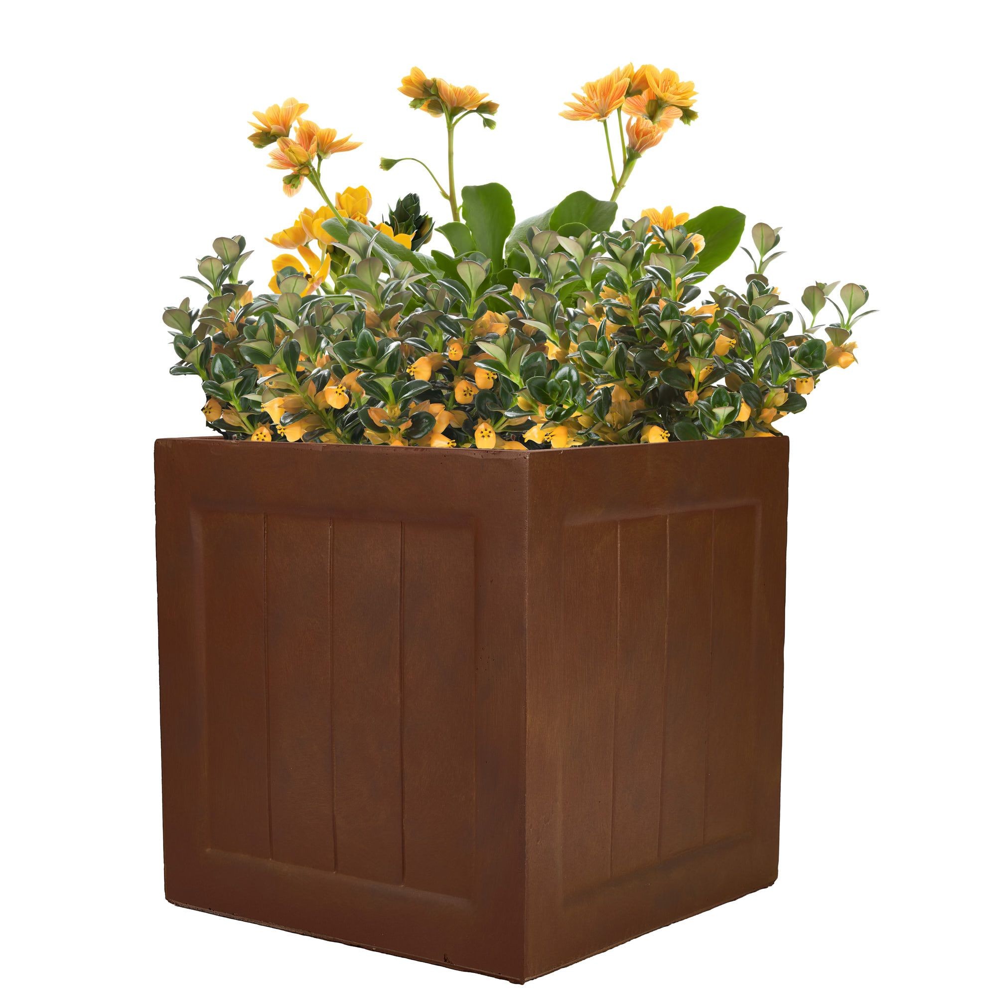 Dibor Merano Square Brown Planter 45cm - image 3