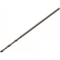 Silver Dormer A100.75 HSS jobber drill bit, 0.75mm diameter, long slender design, spiral flutes, 28mm overall length.