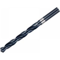 HSS jobber drill bit, 12.50mm, silver and black, spiral flutes, cylindrical shank, 151mm overall length.