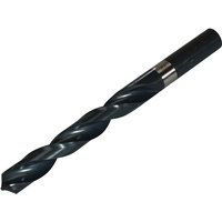 Black Dormer A100 HSS jobber drill bit, 17mm diameter, spiral flutes, 184mm overall length, 125mm working length.