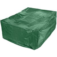 Green Draper patio cover set, rectangular with reinforced seams, fits large furniture, 2780x2040x106mm.