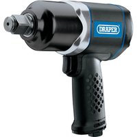 Black and silver Draper air impact wrench with 3/4" square drive and ergonomic grip handle.