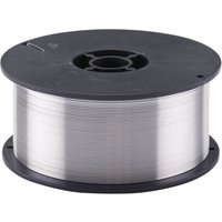 Silver Draper Aluminium 5356 MIG welding wire spool, 0.8mm thickness, 500g, with black plastic reel.