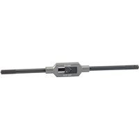 Silver Draper bar type tap wrench with adjustable jaws and black handles, suitable for 4.25 - 17.70mm taps.