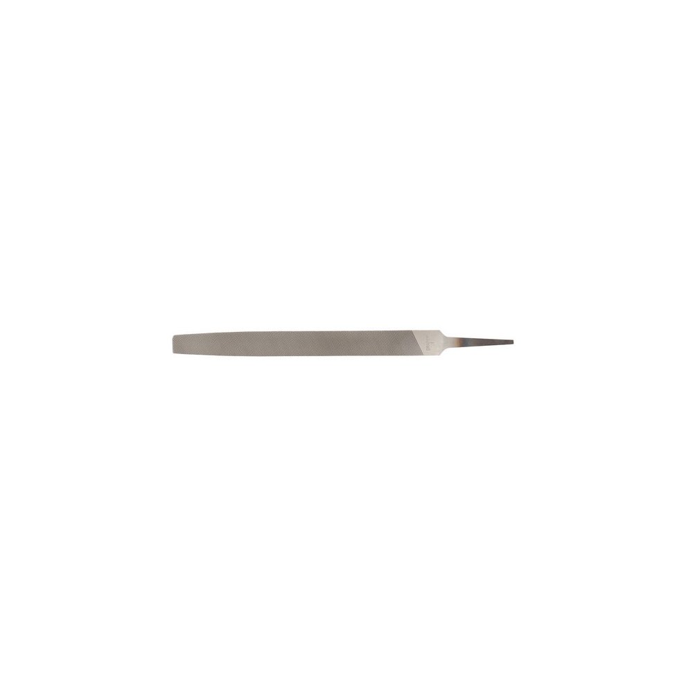 Draper 60233 Bastard Cut Flat File, 200mm long, features a flat, metal blade with a smooth finish, packaged as a set of 12 for versatile filing applications.