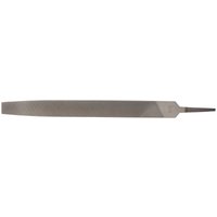 Flat metal file with tapered end, 12 x 250mm, textured surface for smoothing, by Draper.