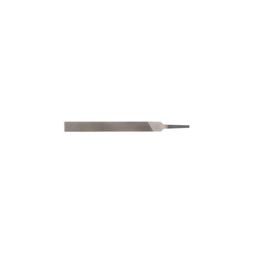 Draper 60202 Bastard Cut Hand File, 150mm long, featuring a flat, metal blade with a tapered end, presented in a 12-pack, ideal for precise filing tasks.