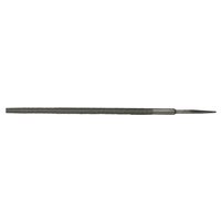 Gray Draper round file, 12 x 250mm, with tapered end and textured surface for metalworking.