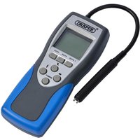 Draper BFT3 digital brake fluid tester with LCD screen, gray and blue casing, and attached probe.