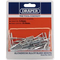 Draper Aluminium Blind Rivets 4 x 15.8mm (50 Pack) - image 3