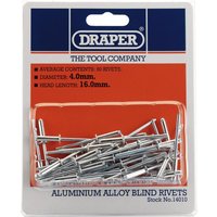 Draper Aluminium Blind Rivets 4 x 15.8mm (50 Pack) - image 4