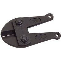 Black Draper bolt cutter jaws with two mounting holes and three bolts, designed for 54266 450mm bolt cutter.