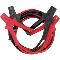 Draper Booster Cables, 3m length, 18mm², red and black clamps, coiled wires.