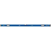 Blue Draper box section level, 1800mm, with side view vial and two hand grips.