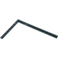 Black Draper Carpenter's Framing Square, 610 x 403mm, with white measurement markings and right-angle design.