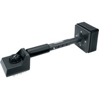 Black Draper carpet stretcher knee kicker with adjustable metal shaft and padded square head.