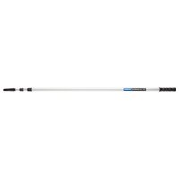 Draper Decorators Aluminium Extension Pole, 3m, silver with black grip handle and adjustable length.