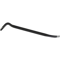 Black Draper Demolition Bar, 600mm, with flat chisel end and angled claw for prying and lifting tasks.