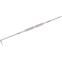 Silver Draper double-ended engineers scriber, 230mm, with pointed tips and textured grip in the center.