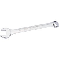 Silver Draper HI-TORQ 21mm short pattern combination spanner with open and ring ends, engraved branding.