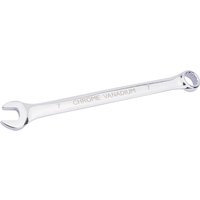 Silver Draper HI-TORQ 7mm short pattern metric combination spanner with open and ring ends.