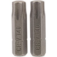 Draper TX-STAR T40 Insert Bit 1/4" Hex 25mm (Pack of 2) - image 4