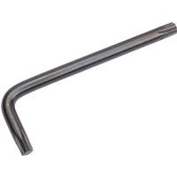 L-shaped Draper TX-STAR Key, T27, in metallic silver with a star-shaped tip for precision fastening.