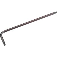 L-shaped Draper TX-STAR Security Key, T10T, silver metal with hexagonal tip and long handle.
