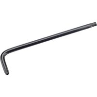 Black L-shaped Draper TX-STAR Security Key, T30T, with a star-shaped tip and smooth finish.