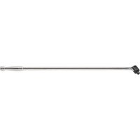 Draper Expert 760MM flexible handle, silver with black pivoting head and 1/2" square drive.