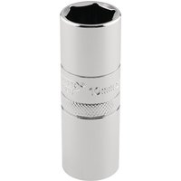 Thread 6 Point Spark Plug Socket, 1/2" Sq. Dr.,