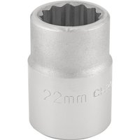 Draper Expert 12 Point Socket 22mm 3/4" Drive - image 2