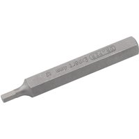 Hexagonal steel insert bit, 4mm x 75mm, with engraved Draper Expert branding, designed for mechanic's bit sets.