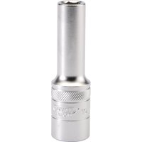 6 Point Metric Deep Socket, 1/2" Sq. Dr.,