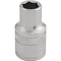 6 Point Metric Socket, 1/2" Sq. Dr.,