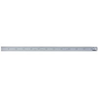 Stainless steel rule, 600mm/24", with clear metric and imperial markings, hole for hanging, by Draper Expert.