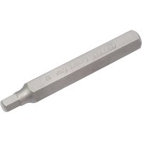 Hexagonal silver Draper Expert 6mm x 75mm insert bit with engraved branding, designed for mechanic's bit sets.