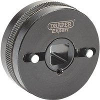Black Draper Expert brake piston wind-back adaptor with adjustable 2 and 3 pin design and textured grip edges.