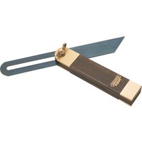 Draper Expert 190mm adjustable carpenter's bevel with brass and dark wood handle, blue steel blade.