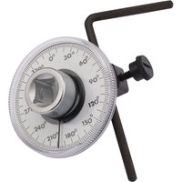 Draper Expert Angular Torque Gauge, 1/2" Sq. Dr., with circular dial, degree markings, and adjustable arm.